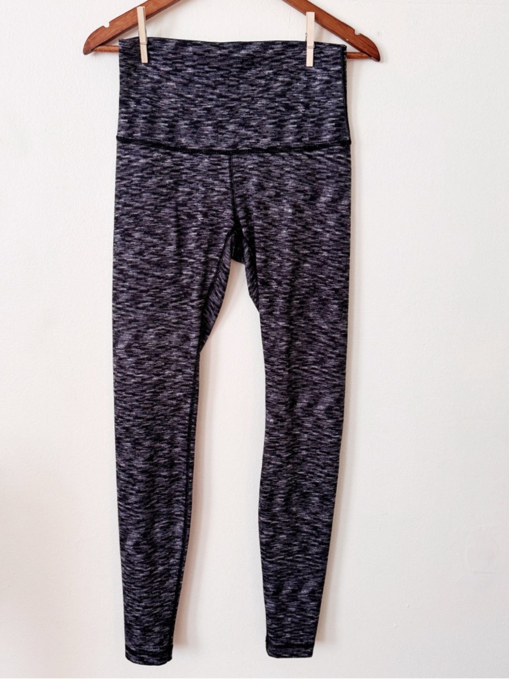 Lululemon wunder under High Waist Space-Dye Leggings - Black & Gray size 8